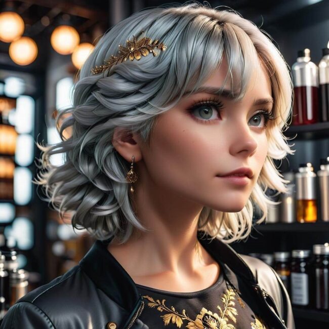 Farbowanie siwych włosów w salonie fryzjerskim