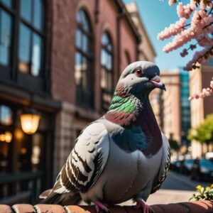 Gołębie w kolorze miodowym