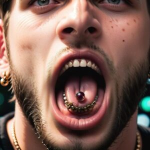 Jak dbać o kolczyk w języku u faceta