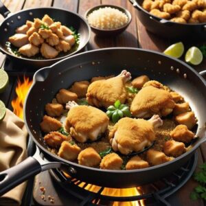 Smaczne danie z kurczaka w tajskim stylu